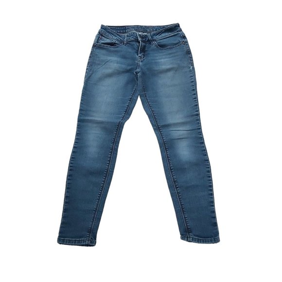 Seven7 Jeans Medium Blue Women Size 4 Legging Low Rise Skinny Stretch Inseam 26 - Picture 1 of 10